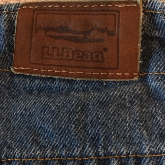 LL Bean Comfort Waist  Blue Denim Jeans Lg 18 P - Picture 6 of 8